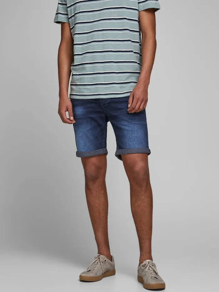 Shorts JACK and JONES Mens RICK ICON GE 011 INDIGO KNIT DENIM SHORTS Blue Blue Denim Gift 4 You Shorts JACK and JONES Mens RICK ICON GE 011 INDIGO KNIT DENIM SHORTS Blue Blue Denim Gift 4 You