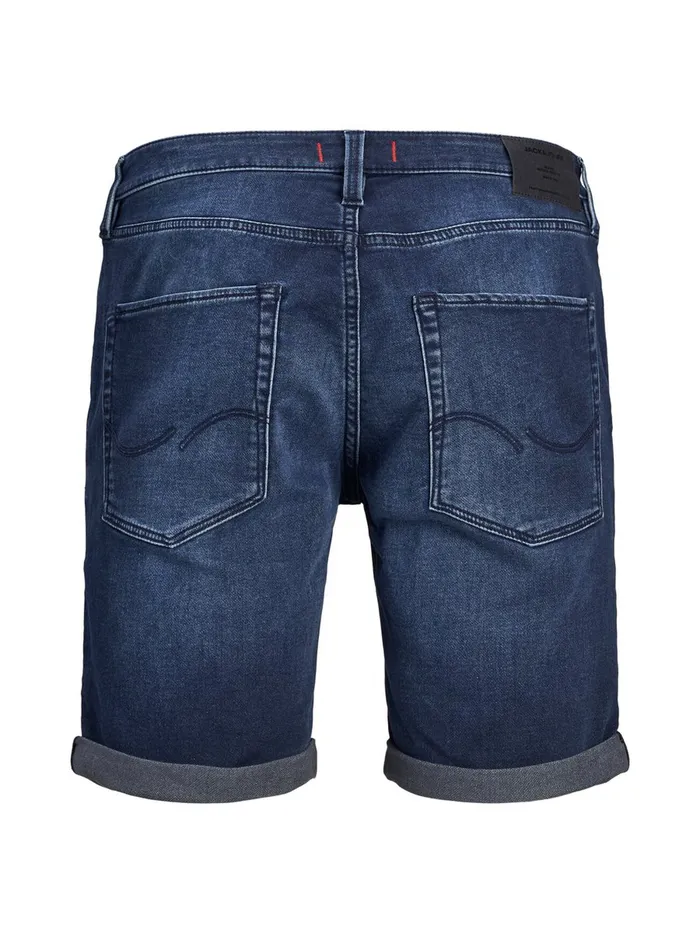Shorts JACK and JONES Mens RICK ICON GE 011 INDIGO KNIT DENIM SHORTS Blue Blue Denim Gift 4 You