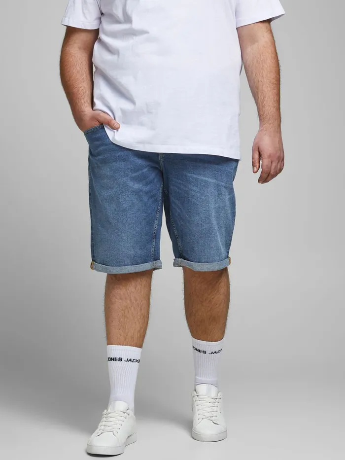 Shorts JACK and JONES Mens RICK ORIGINAL PLUS SIZE DENIM SHORTS Blue Blue Denim Gift Ideas