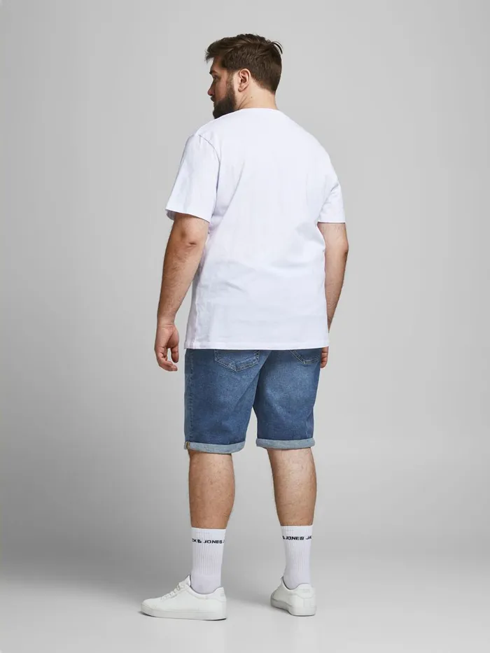 Shorts JACK and JONES Mens RICK ORIGINAL PLUS SIZE DENIM SHORTS Blue Blue Denim Gift Ideas