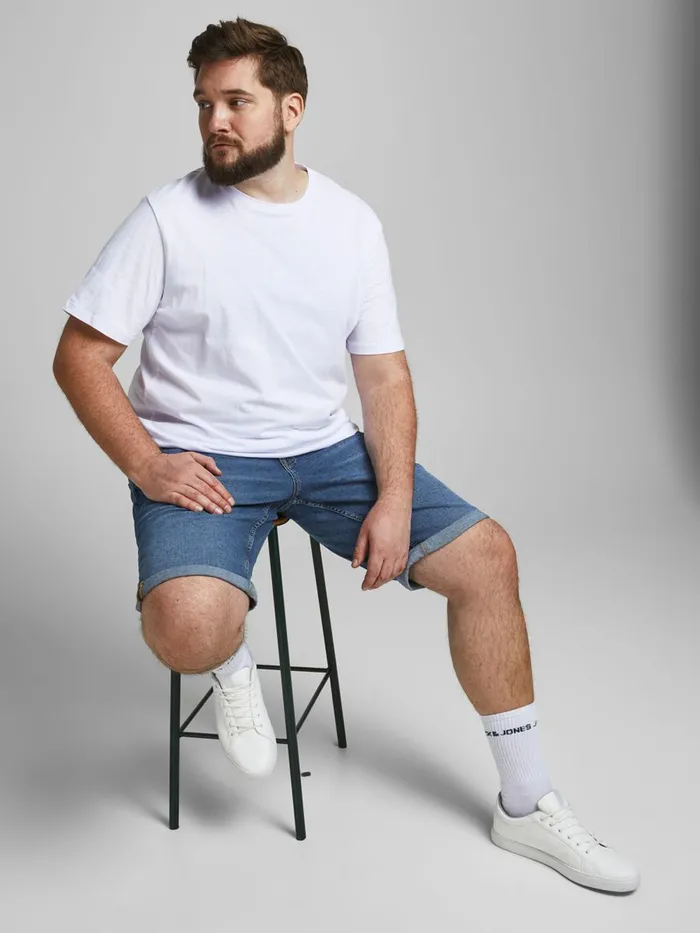 Shorts JACK and JONES Mens RICK ORIGINAL PLUS SIZE DENIM SHORTS Blue Blue Denim Gift Ideas