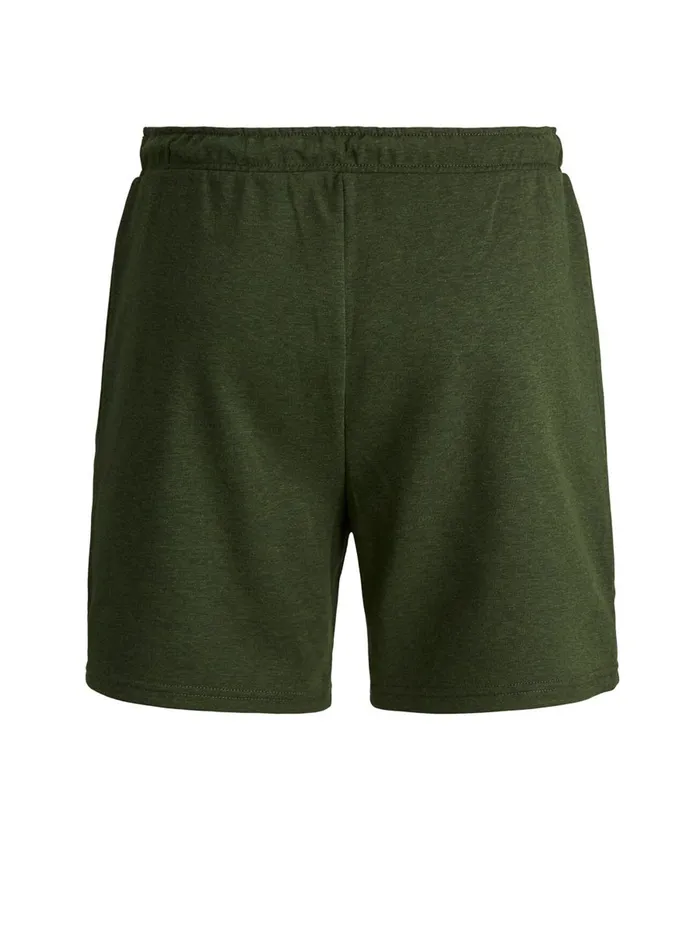 Shorts JACK and JONES Mens ZIP POCKET INTERLOCK SWEAT SHORTS Green Deep Lichen Green Near Me