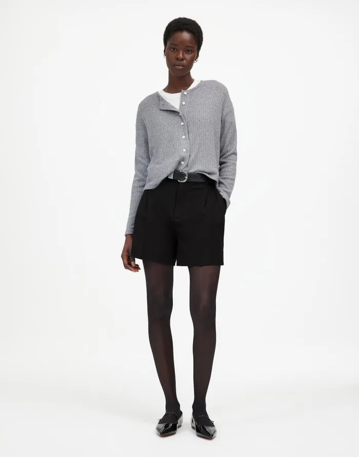 Shorts Women Madewell Easy Pleated Trouser Shorts True Black