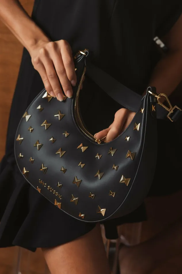 Shoulder Bags Leather Hobo Bag With Gold Hardware Black 8211 Mac Duggal Women