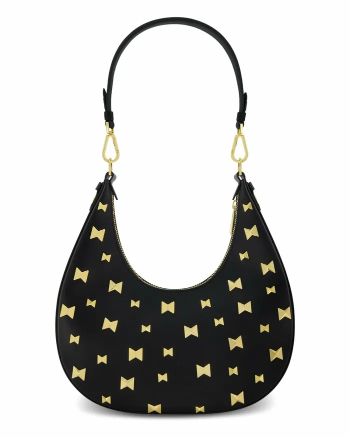 Shoulder Bags Leather Hobo Bag With Gold Hardware Black 8211 Mac Duggal Women