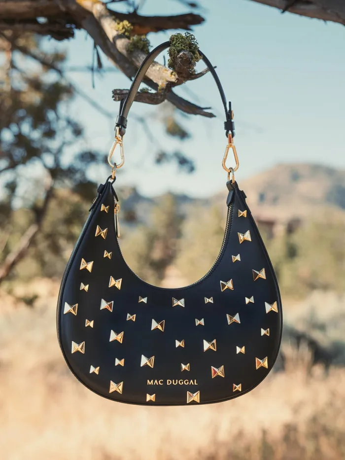 Shoulder Bags Leather Hobo Bag With Gold Hardware Black 8211 Mac Duggal Women