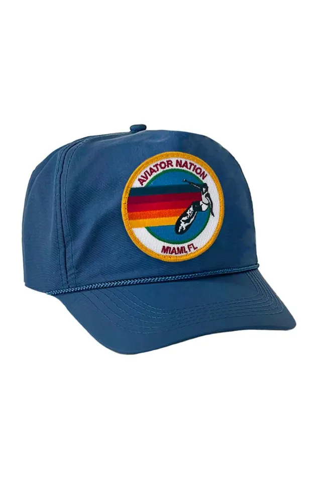 Signature Miami Vintage Nylon Trucker Hat WomenMen Aviator Nation Trucker Hats