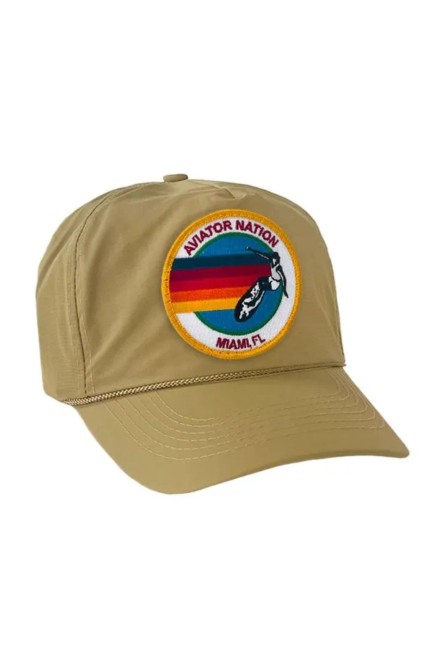 Signature Miami Vintage Nylon Trucker Hat WomenMen Aviator Nation Trucker Hats
