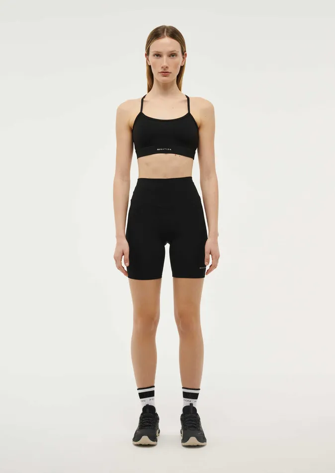 SIGNATURE SPORTS BRA IN BLACK Baseline PE Nation Women