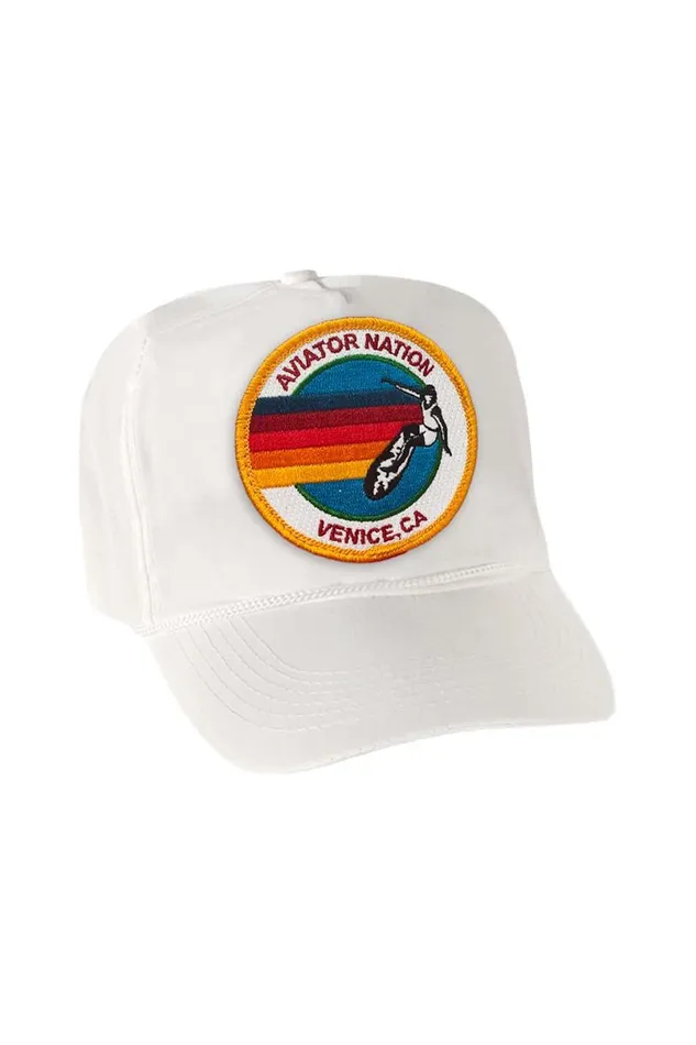 Signature Venice Vintage Nylon Trucker Hat WomenMen Aviator Nation Trucker Hats