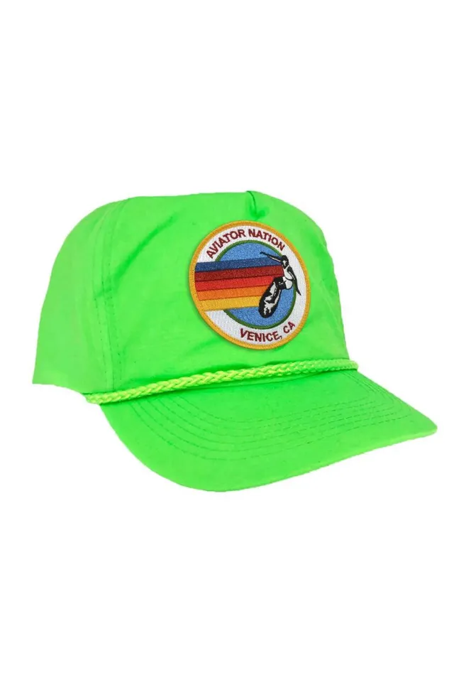 Signature Venice Vintage Nylon Trucker Hat WomenMen Aviator Nation Trucker Hats