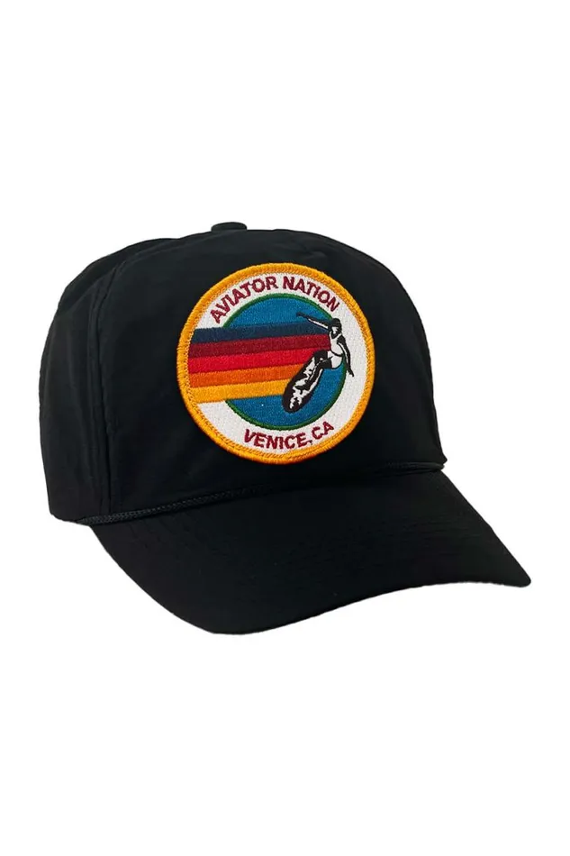Signature Venice Vintage Nylon Trucker Hat WomenMen Aviator Nation Trucker Hats