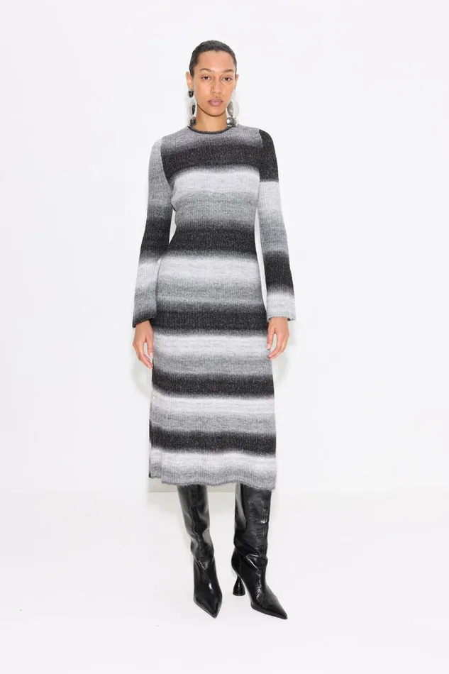 Simon Miller Dresses Women Axon Knit Dress In Matisse Blue Multi