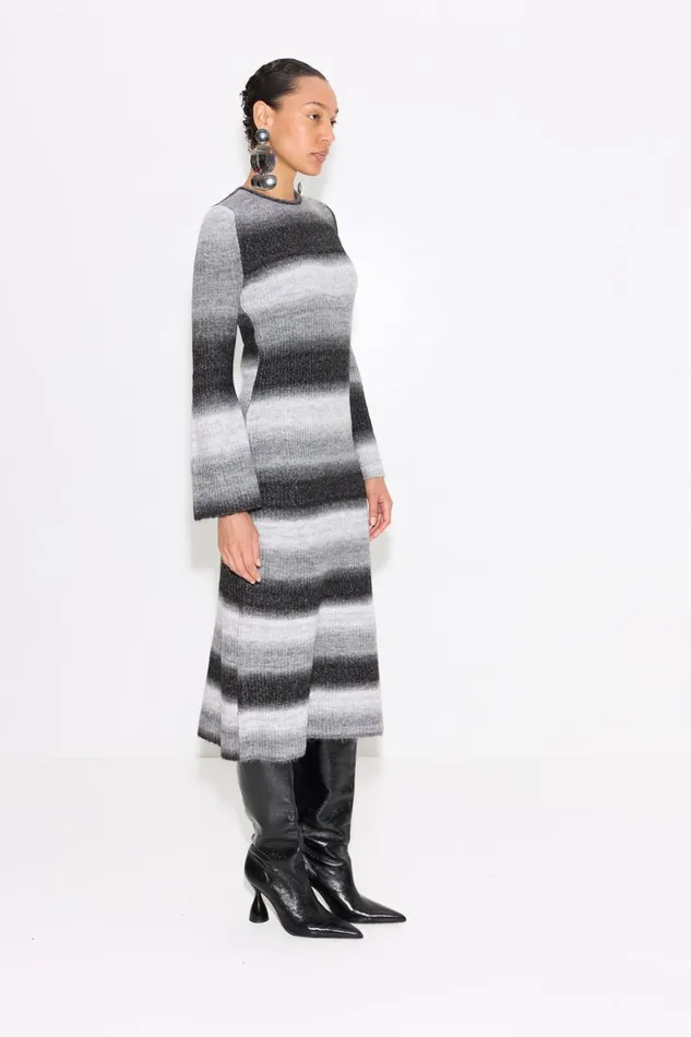 Simon Miller Dresses Women Axon Knit Dress In Matisse Blue Multi Simon Miller Dresses Women Axon Knit Dress In Matisse Blue Multi
