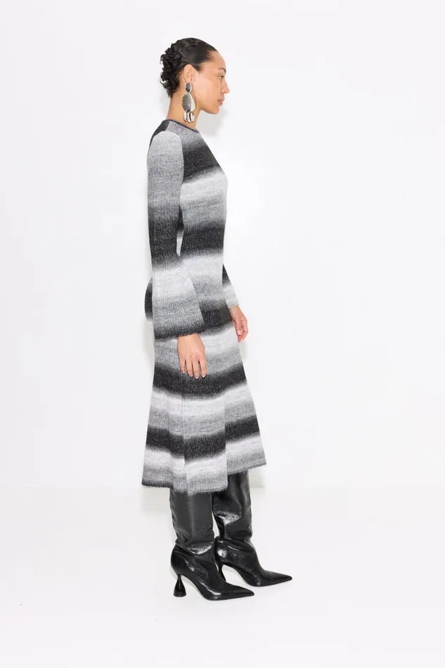 Simon Miller Dresses Women Axon Knit Dress In Matisse Blue Multi Simon Miller Dresses Women Axon Knit Dress In Matisse Blue Multi