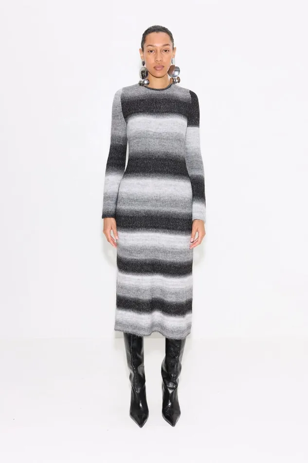 Simon Miller Dresses Women Axon Knit Dress In Matisse Blue Multi Simon Miller Dresses Women Axon Knit Dress In Matisse Blue Multi