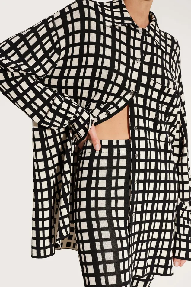 Simon Miller Knitwear Women Knits By Whitsett Pant In Windowpane Simon Miller Knitwear Women Knits By Whitsett Pant In Windowpane