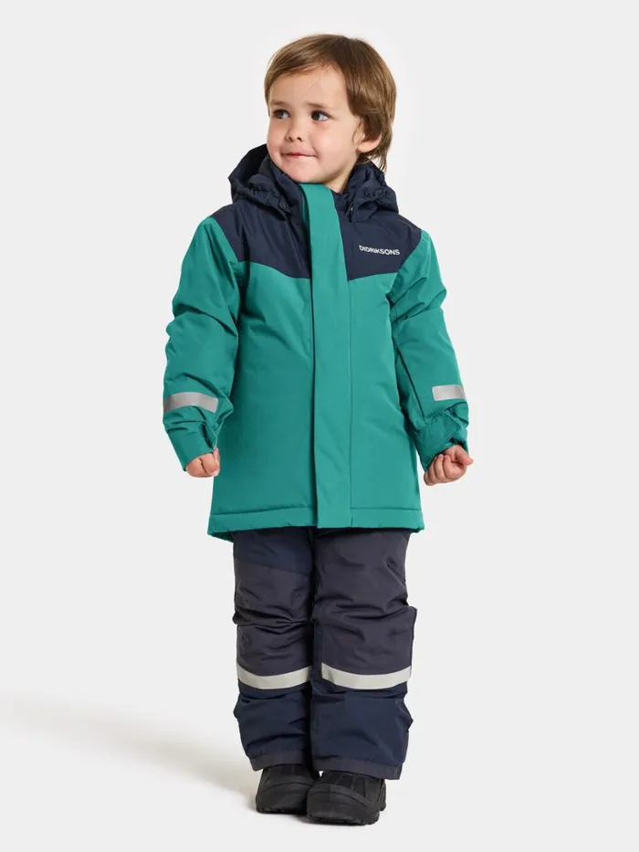Skare Kids039 Set Petrol Green Kids Didriksons Snowsuits
