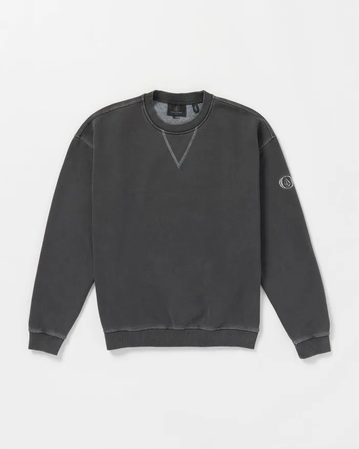 Skate Vitals Remy Stratton Crew Sweatshirt 8211 Asphalt Black Mens Volcom Hoodies