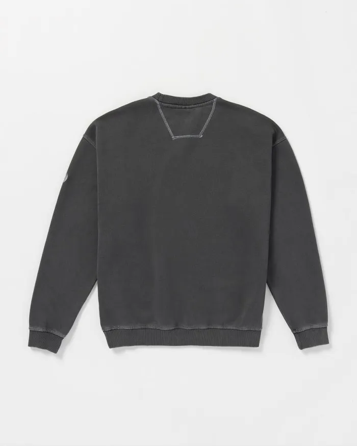 Skate Vitals Remy Stratton Crew Sweatshirt 8211 Asphalt Black Mens Volcom Hoodies