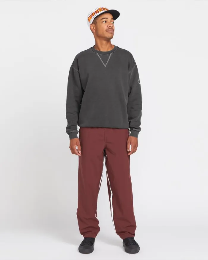 Skate Vitals Remy Stratton Elastic Waist Pants 8211 Merlot Mens Volcom Pants