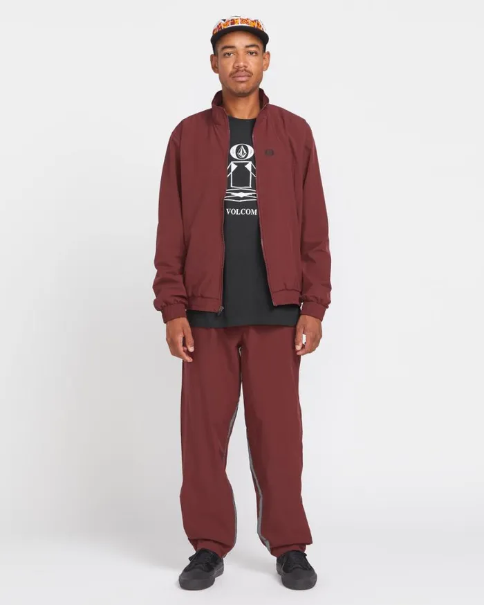 Skate Vitals Remy Stratton Elastic Waist Pants 8211 Merlot Mens Volcom Pants
