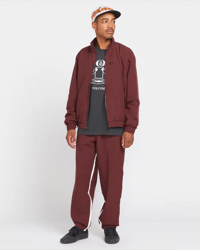 Skate Vitals Remy Stratton Elastic Waist Pants 8211 Merlot Mens Volcom Pants