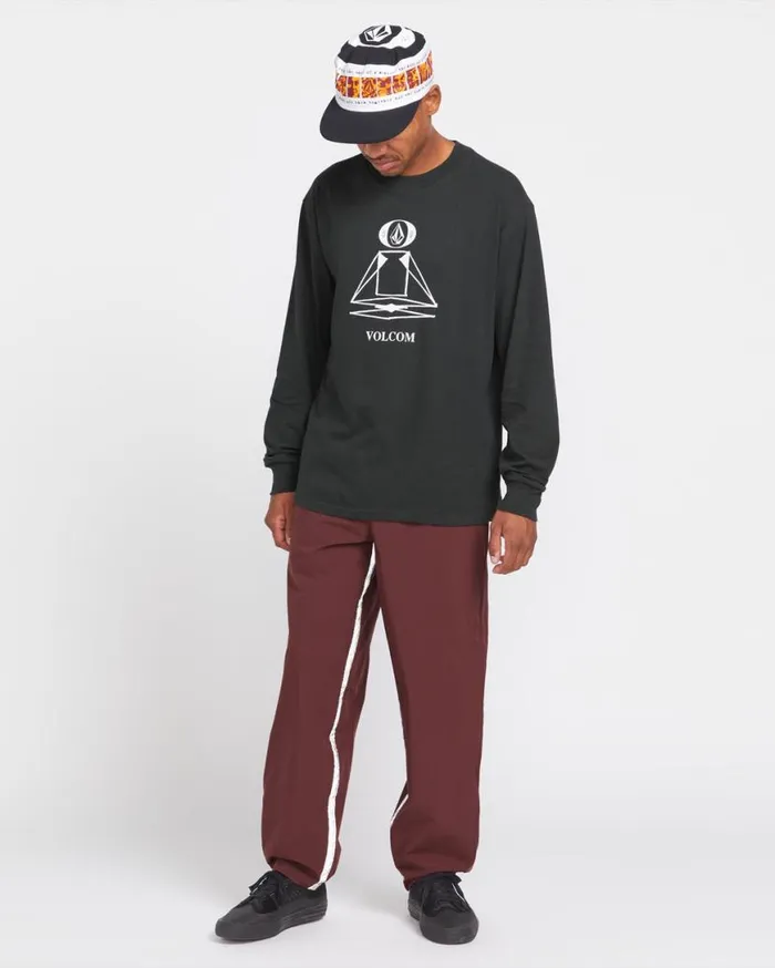 Skate Vitals Remy Stratton Elastic Waist Pants 8211 Merlot Mens Volcom Pants