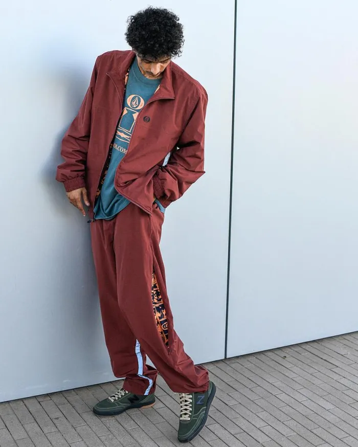 Skate Vitals Remy Stratton Elastic Waist Pants 8211 Merlot Mens Volcom Pants