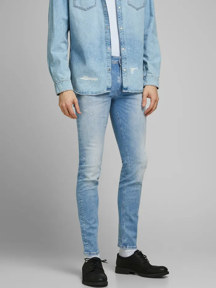 Skinny Jeans JACK and JONES Mens LIAM ORIGINAL JJ 213 50SPS SKINNY FIT JEANS Blue Blue Denim