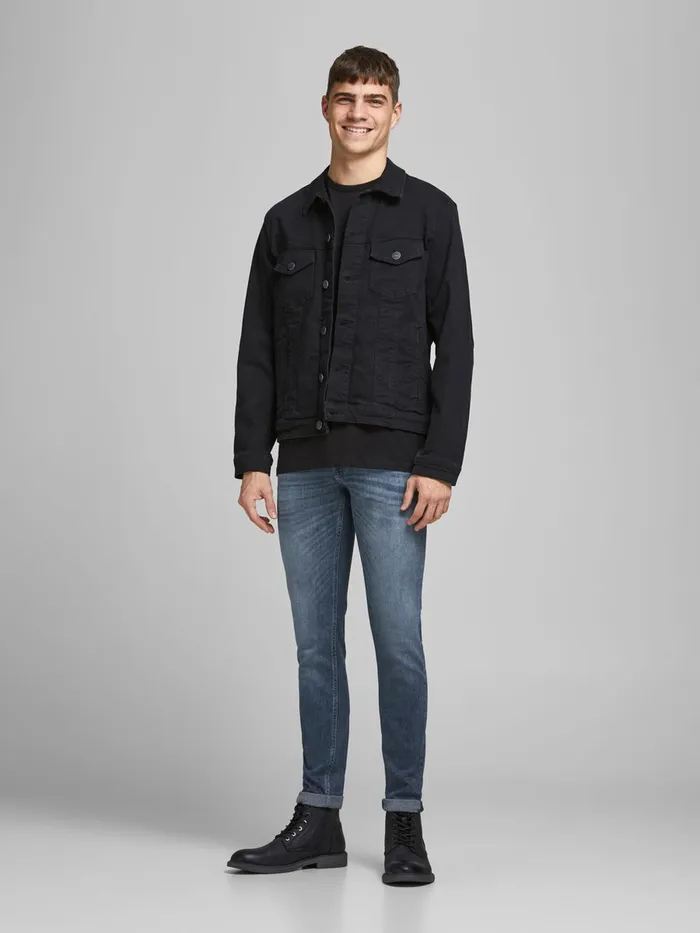 Skinny Jeans JACK and JONES Mens LIAM ORIGINAL JOS 335 SKINNY FIT JEANS Blue Blue Denim