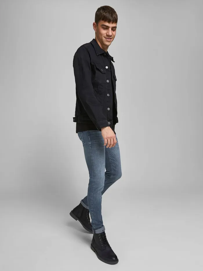 Skinny Jeans JACK and JONES Mens LIAM ORIGINAL JOS 335 SKINNY FIT JEANS Blue Blue Denim