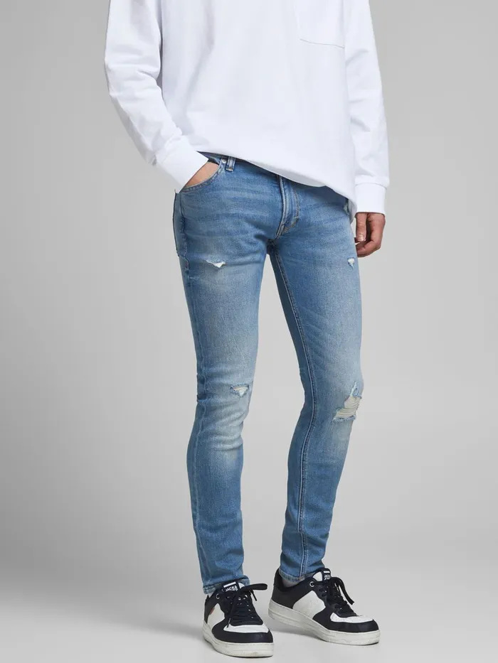 Skinny Jeans JACK and JONES Mens LIAM ORIGINAL NA 421 SKINNY FIT JEANS Blue Blue Denim Skinny Jeans JACK and JONES Mens LIAM ORIGINAL NA 421 SKINNY FIT JEANS Blue Blue Denim