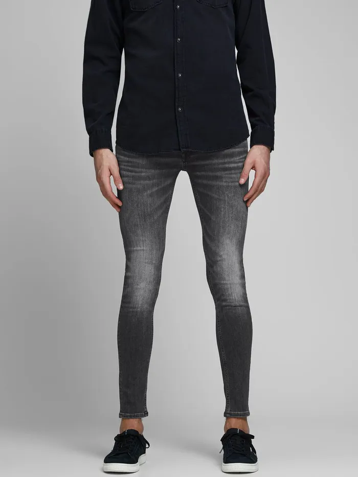 Skinny Jeans JACK and JONES Mens TOM ORIGINAL AM 817 SKINNY FIT JEANS Grey Black Denim Skinny Jeans JACK and JONES Mens TOM ORIGINAL AM 817 SKINNY FIT JEANS Grey Black Denim