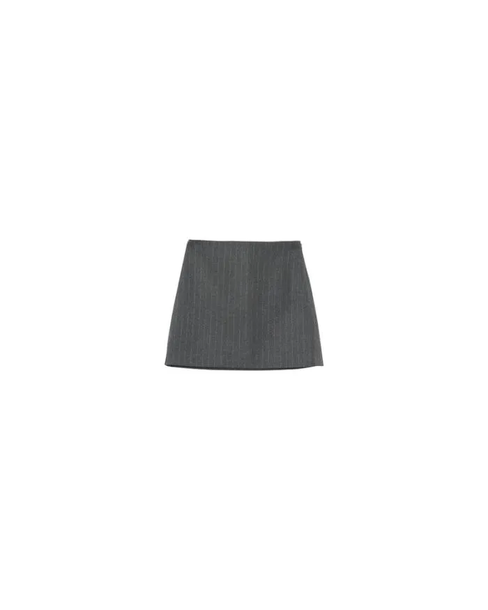 SKIRT ANTHRACITE NEEDLE Shop Grace and Mila Short Skirts