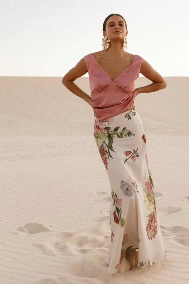 Skirts Petal and Pup Women Evie Maxi Skirt Native Flora
