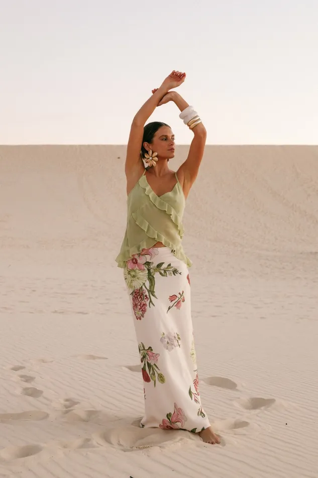 Skirts Petal and Pup Women Evie Maxi Skirt Native Flora
