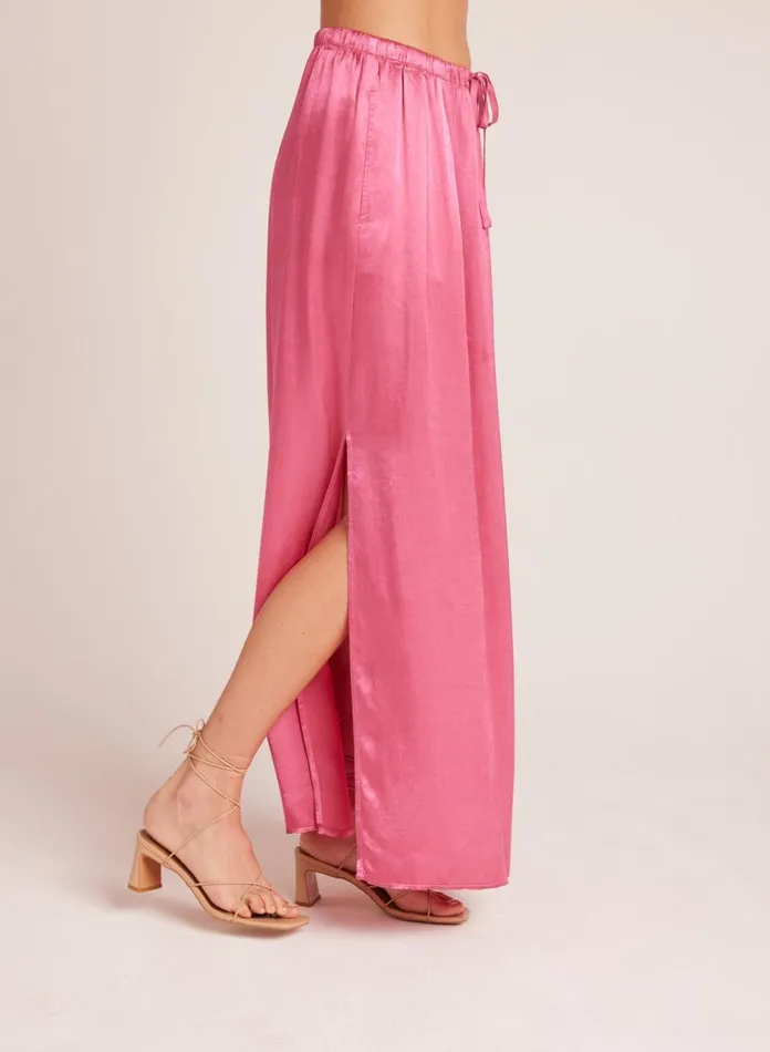 Skirts Women Bella Dahl Pleat Front Maxi Skirt 8211 Tidal Pink
