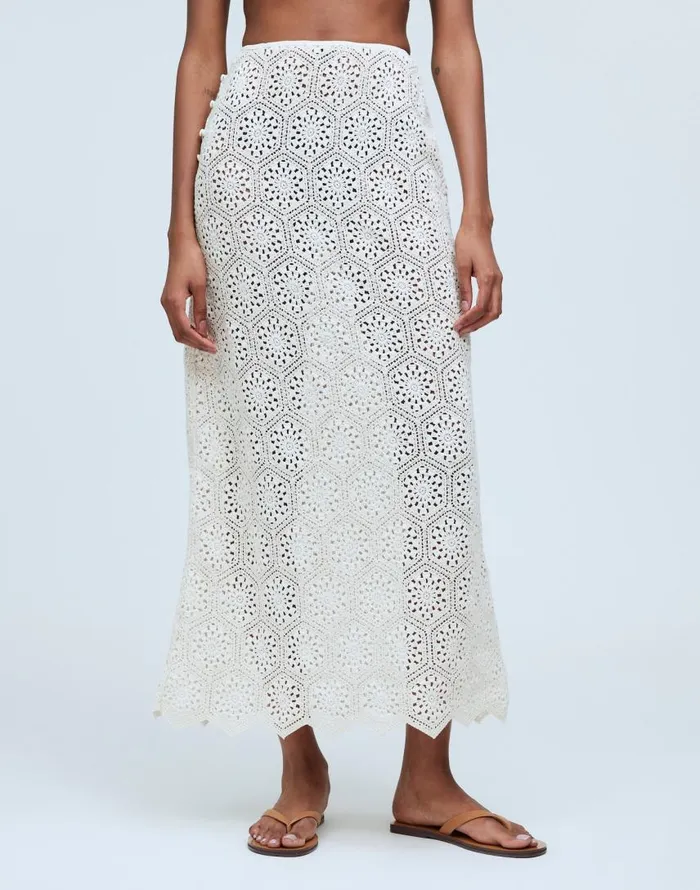 Skirts Women Madewell Agua Bendita Tove Skirt Cream