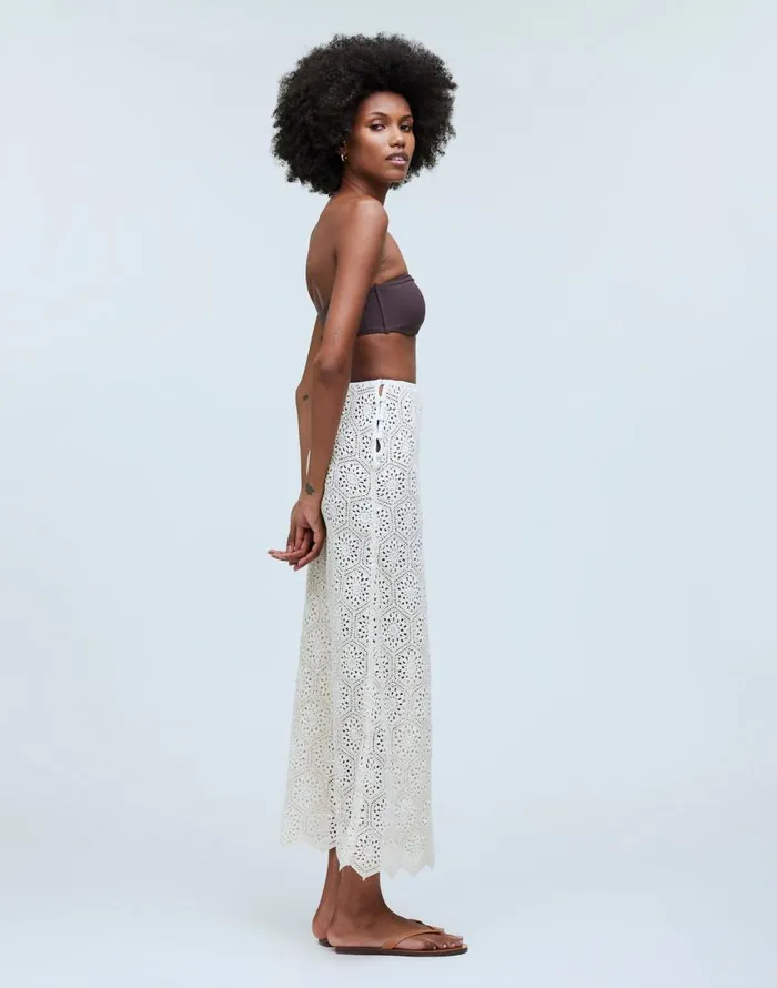 Skirts Women Madewell Agua Bendita Tove Skirt Cream