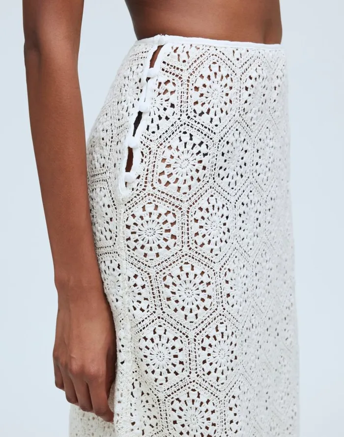 Skirts Women Madewell Agua Bendita Tove Skirt Cream