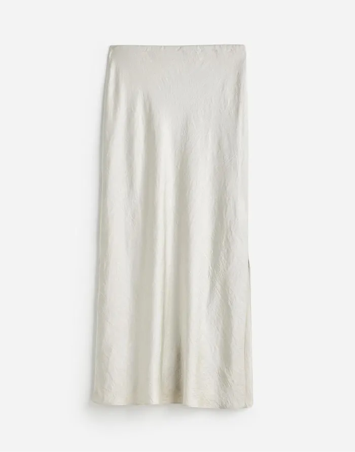 Skirts Women Madewell Satin Maxi Slip Skirt Steel
