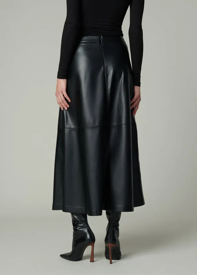 Skirts Women THE TAVI VEGAN LEATHER SKIRT Black Joe8217s Jeans