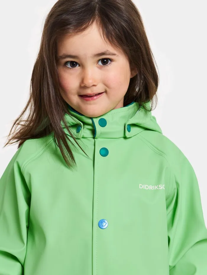 Slaskeman Kids039 Set Galon Spring Green Kids Didriksons Unlined Rain Set