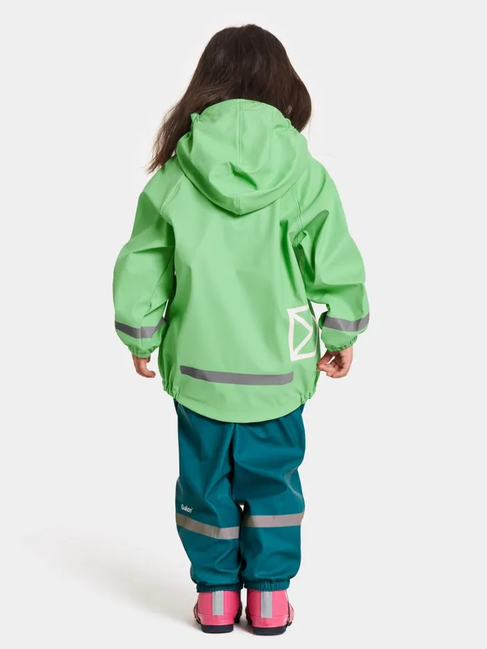 Slaskeman Kids039 Set Galon Spring Green Kids Didriksons Unlined Rain Set