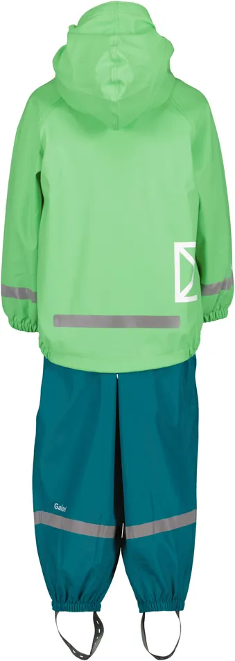 Slaskeman Kids039 Set Galon Spring Green Kids Didriksons Unlined Rain Set