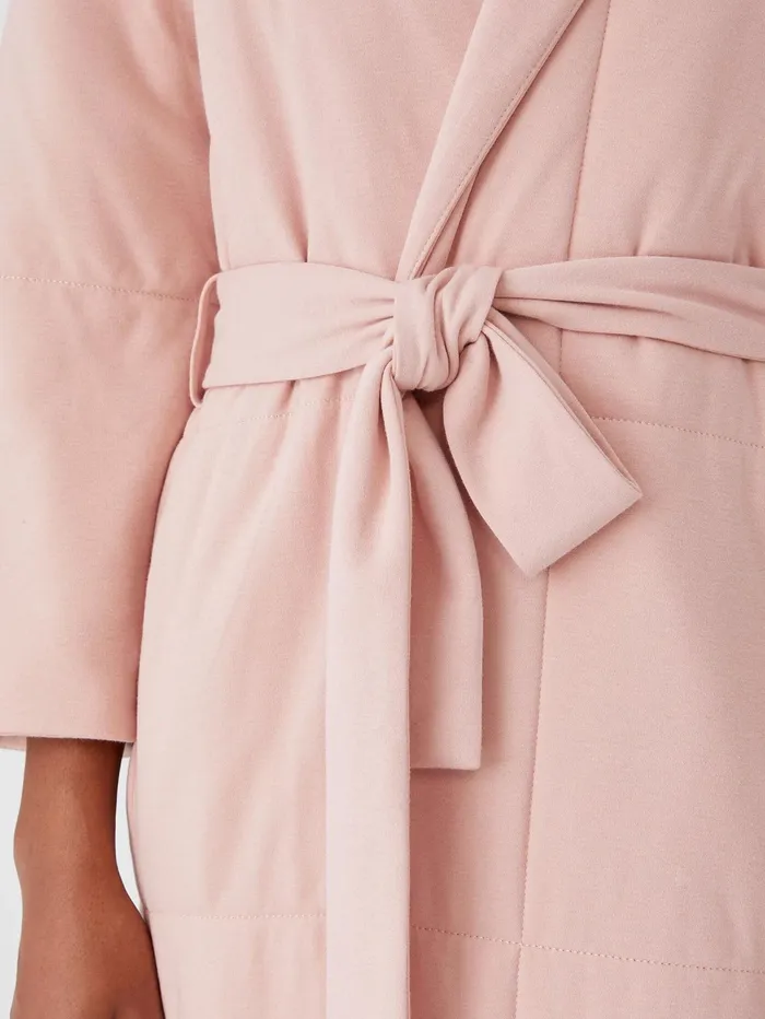 Sleepwear Women Eileen Fisher Organic Cotton Cozy Interlock Quilted Robe Powder