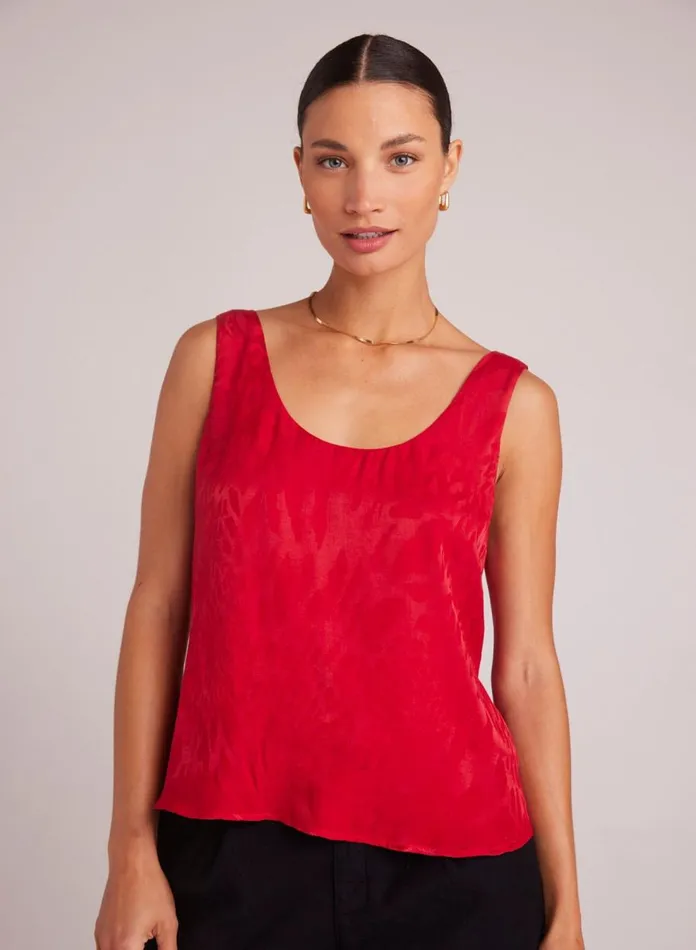 Sleeveless Women Bella Dahl Scoop Neck Tank 8211 Summer Rouge