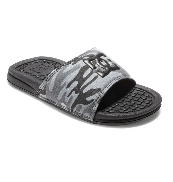Slides Boy8217s Bolsa Slides grey camo 8211 DC Shoes Kids
