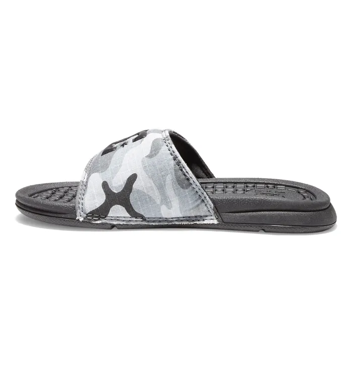 Slides Boy8217s Bolsa Slides grey camo 8211 DC Shoes Kids